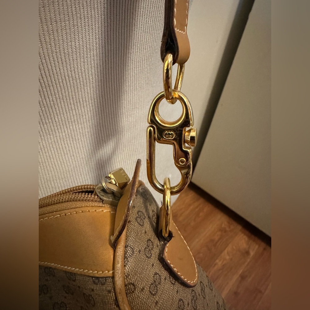 Vintage Gucci Micro GG Web Boston Bag w/ Strap - Picture 9 of 16